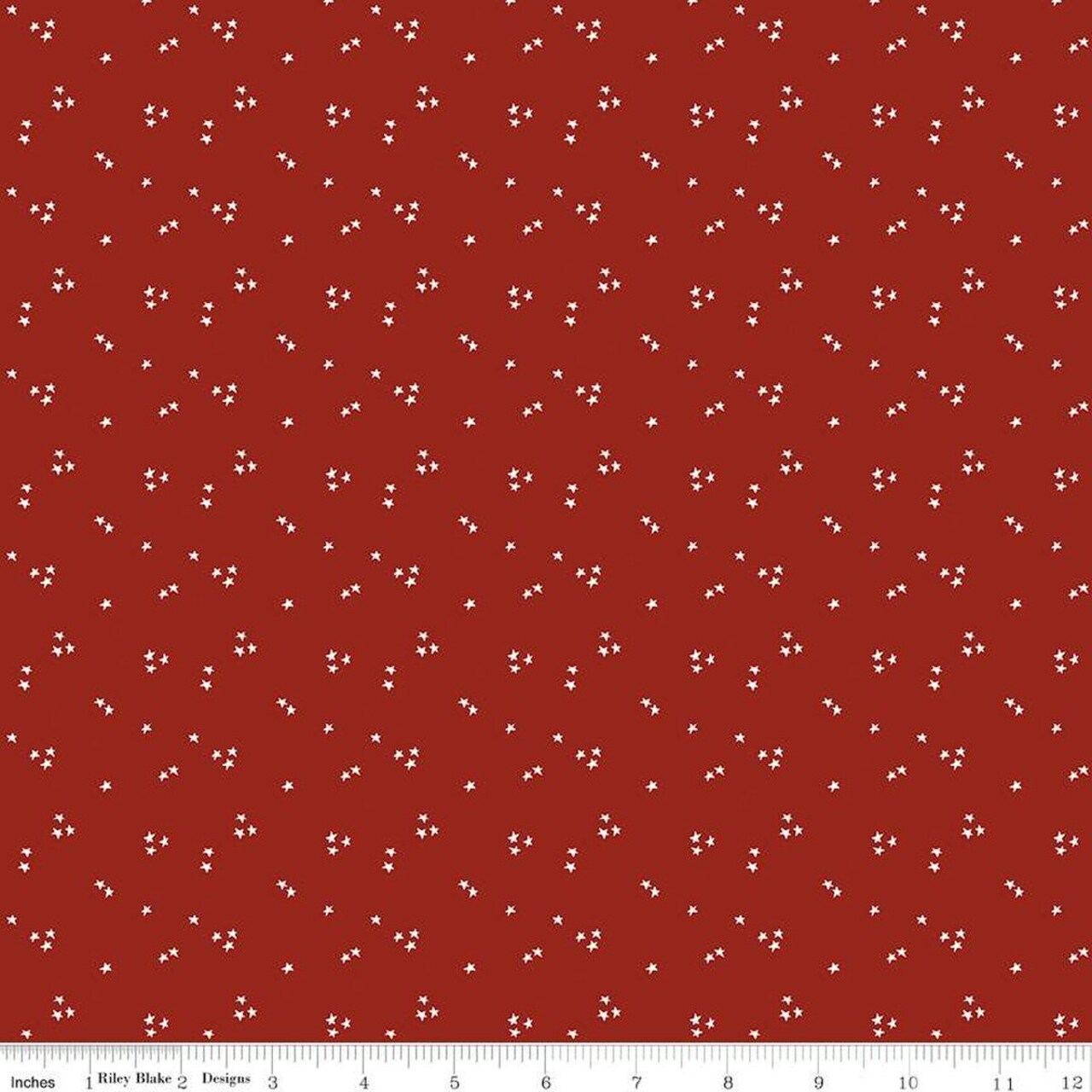 Fabric Riley Blake Fire Truck Red Shining Star by the Quarter Yard C15466-FIRETRUCK